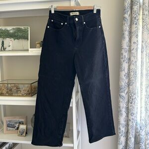 Black Madewell wide leg pant Size 26 Petite